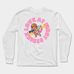 Love at First strike cupid Long Sleeve T-Shirt